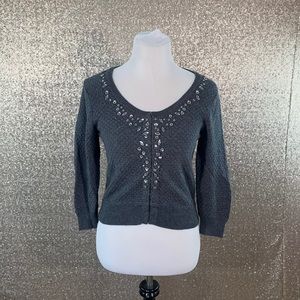 American Eagle Grey Button Up                   B2